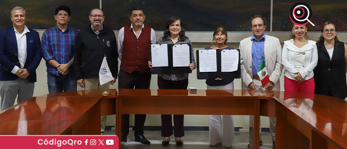 La rectora de la UAQ, Silvia Amaya Llano, destacó que esta firma representa un punto de partida para desarrollar planes con impacto a largo plazo / Foto: Cortesía