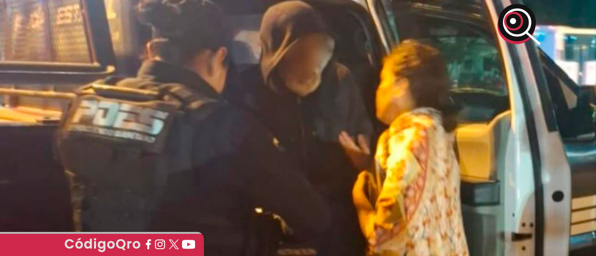 La Poes ubicó a los familiares de un adulto mayor encontrado desorientado en la Terminal de Autobuses de Querétaro y lo entregó de forma segura en El Marqués / Foto: Cortesía