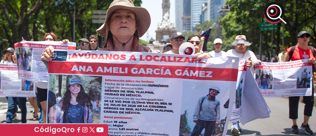La Ciudad de México es la entidad con más personas desaparecidas en el país, con mil 306 casos registrados entre enero y julio de 2025 / Foto: Cortesía