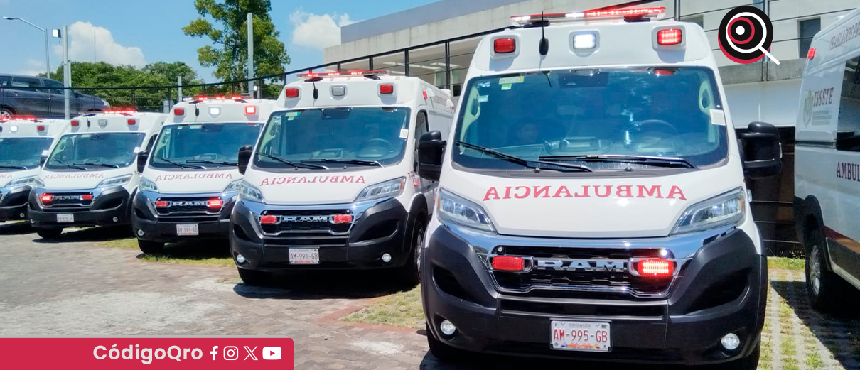 ISSSTE, nuevas ambulancias, delegación en Querétaro,