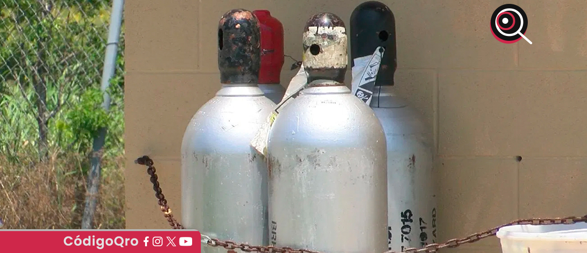 Roban 5 cilindros de gas cloro en el municipio de Colón. Foto: Especial