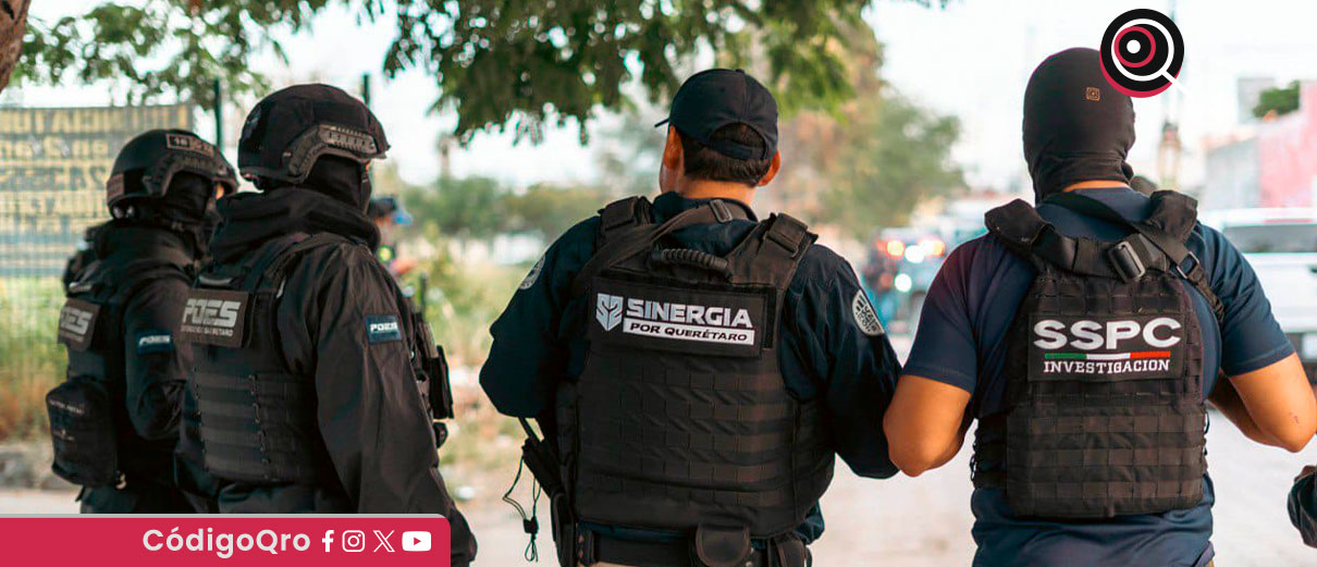 El operativo se desplegó la madrugada de este viernes y contempló la intervención de 13 inmuebles en el municipio de Querétaro / Foto: Cortesía