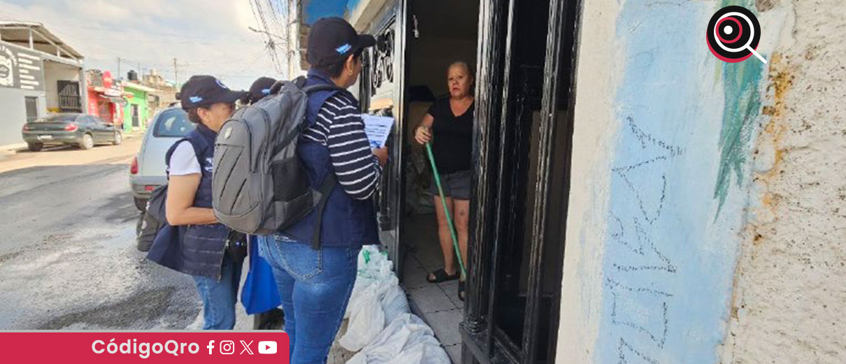 De acuerdo con la dependencia estatal, se tiene previsto visitar más de mil 200 viviendas previamente identificadas como afectadas por las precipitaciones recientes / Foto: Cortesía