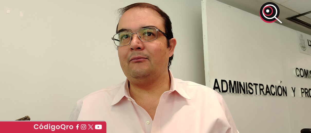 El diputado local del PAN, Guillermo Vega, rechazó la existencia de un cártel inmobiliario en Querétaro. Foto: Olivia Arredondo