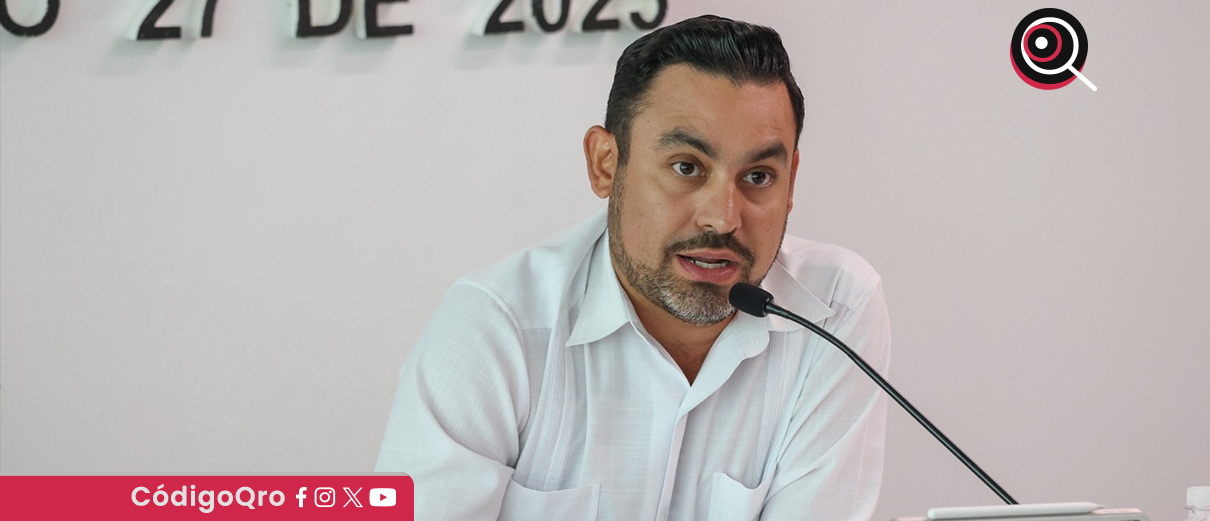 El diputado local de Morena, Homero Barrera, reportó afectaciones por lluvias en más de 2 mil viviendas. Foto: Especial