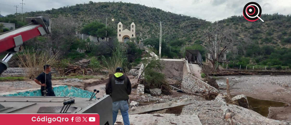Pobladores de El Chilar, Tolimán, piden un acceso seguro. Foto: Especial