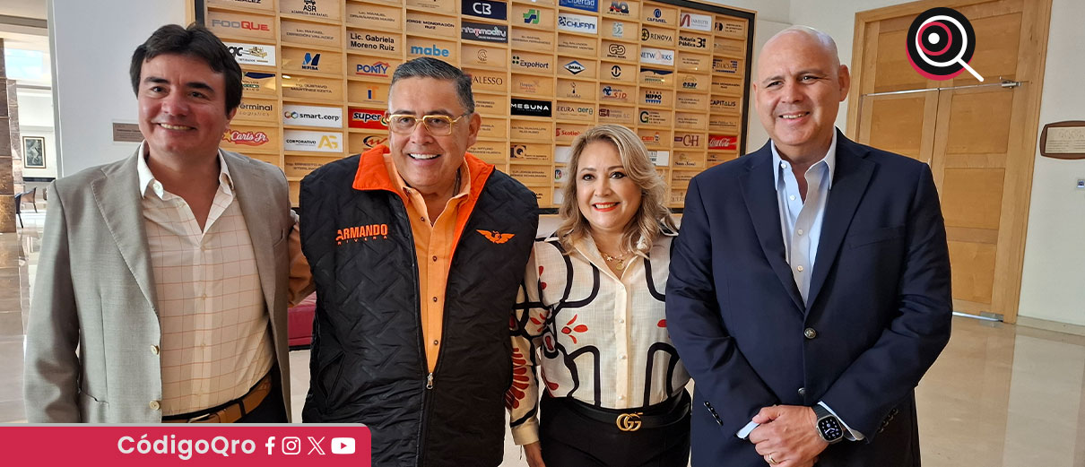 Armando Rivera abrió la posibilidad de que Francisco Domínguez Castro, hijo del exgobernador Francisco Domínguez Servién, incursione en política con MC / Foto: Mauricio Hernández