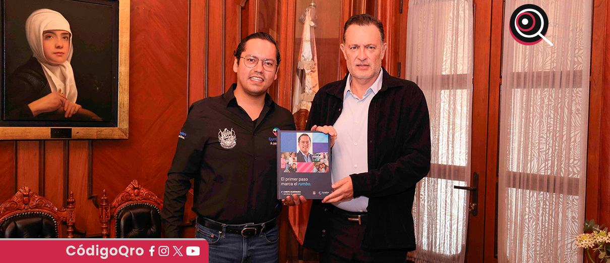 El presidente municipal de Corregidora, Chepe Guerrero, entregó su primer informe de gobierno. Foto: Especial