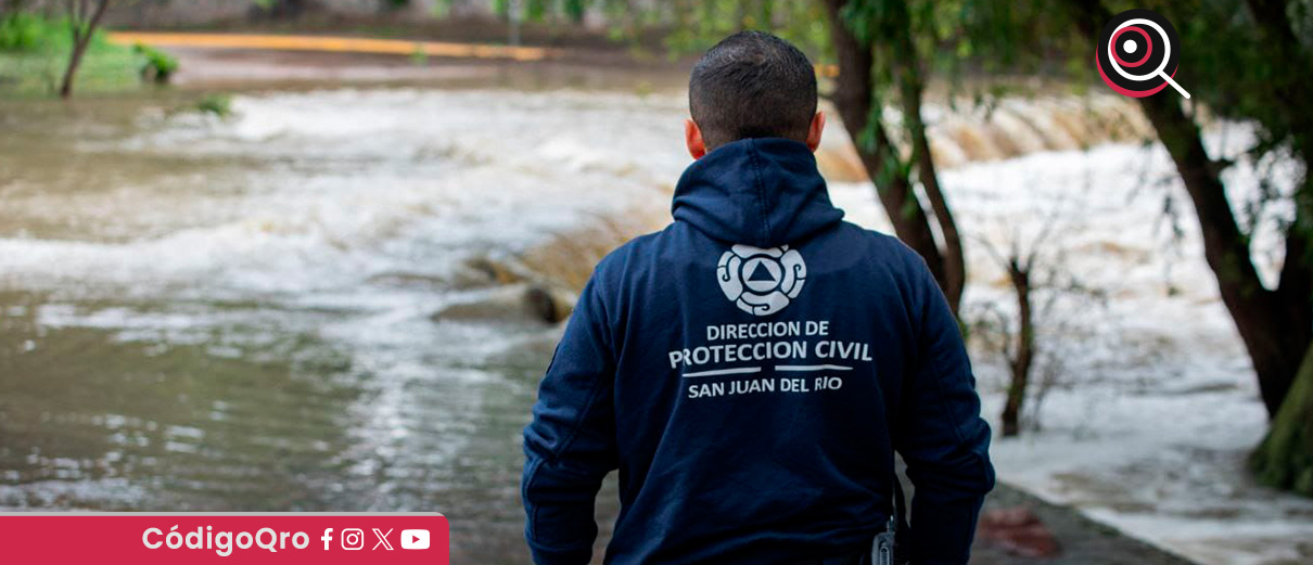 San Juan del Río emite recomendaciones por temporada de lluvias. Foto: Especial
