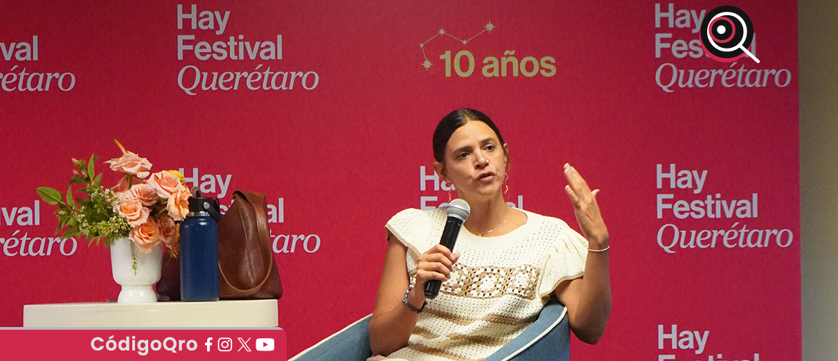 La escritora mexicana Valeria Luiselli participó en el Hay Festival 2025. Foto: Mariana Moctezuma