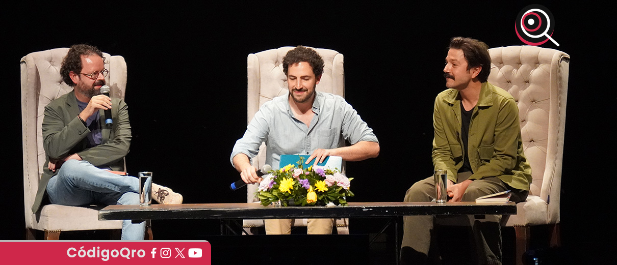 Diego Luna participó por tercera ocasión en el Hay Festival 2025. Foto: Mariana Moctezuma