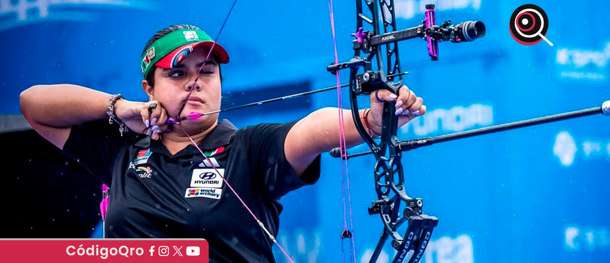 Andrea Becerra conquistó la medalla de oro en tiro con arco. Foto: Especial