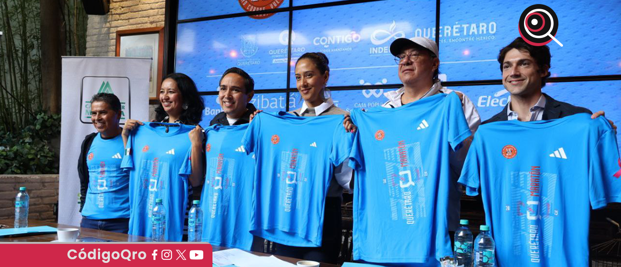 presentan, playera, Querétaro Maratón 2025,