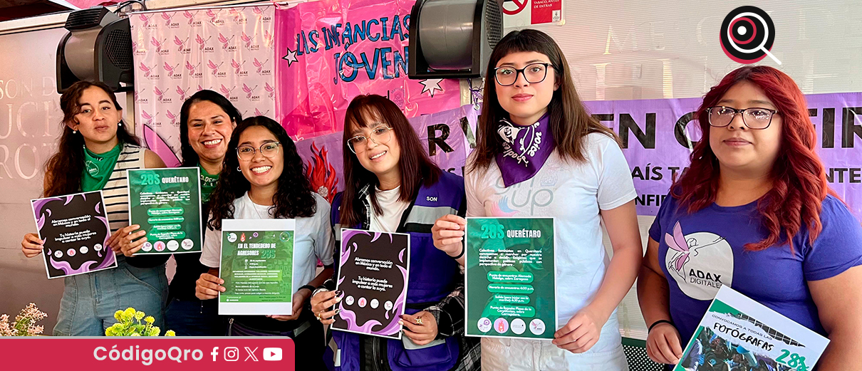Dan a conocer acciones con motivo del Día Internacional de la Despenalización del Aborto. Foto: Olivia Arredondo