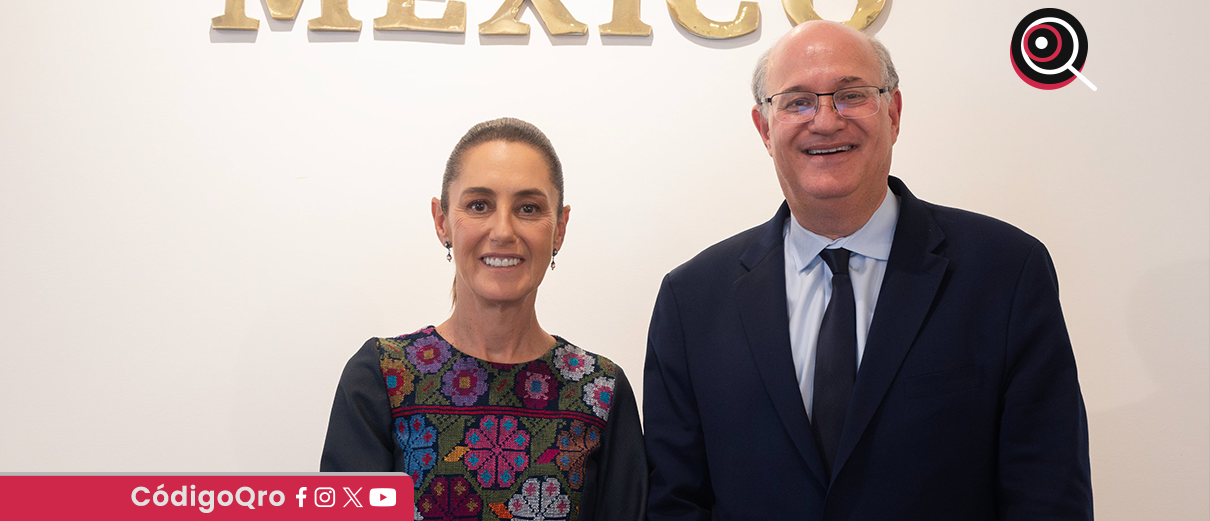 Sheinbaum, se reúne, presidente del BID,