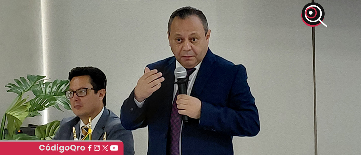 El presidente del Poder Judicial del Estado de Querétaro, Braulio Guerra, explicó las implicaciones del RNOA. Foto: Mónica Gordillo