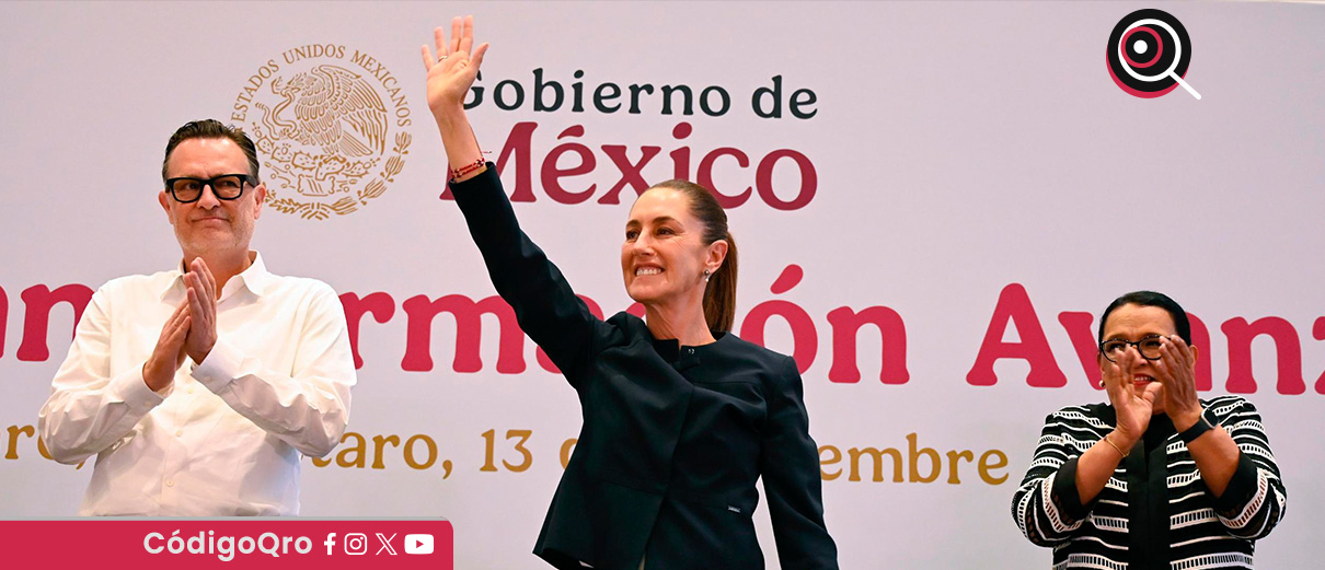 La presidenta de México, Claudia Sheinbaum, presentó su primer informe de gobierno en Querétaro. Foto: Especial
