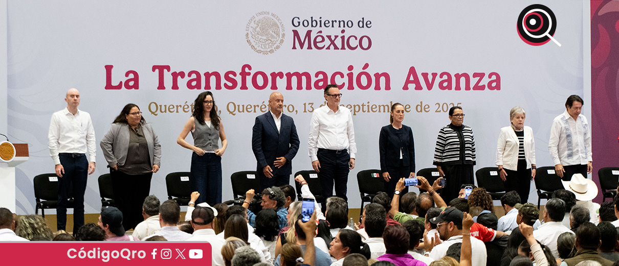 La presidenta de México, Claudia Sheinbaum, presentó su primer informe en el Querétaro Centro de Congresos. Foto: Especial