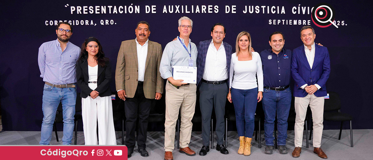 El presidente municipal de Corregidora, Chepe Guerrero, uso en marcha el programa de Auxiliares de Justicia Cívica. Foto: Especial