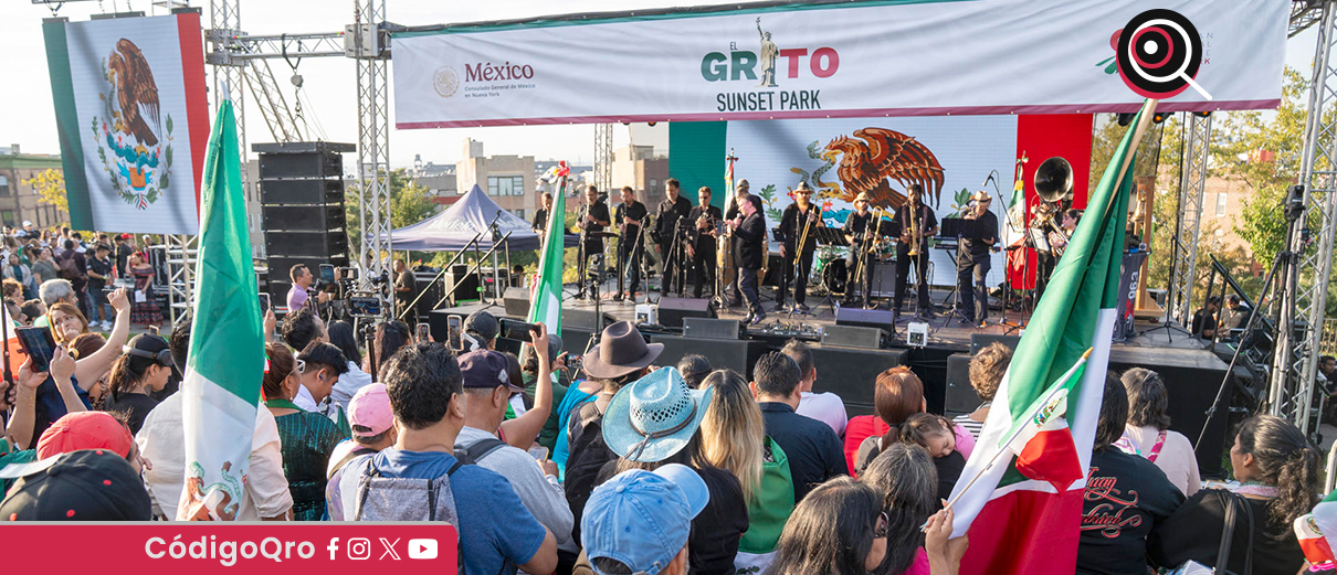 mexicanos, NY, "El Grito", sin demasiado ruido,