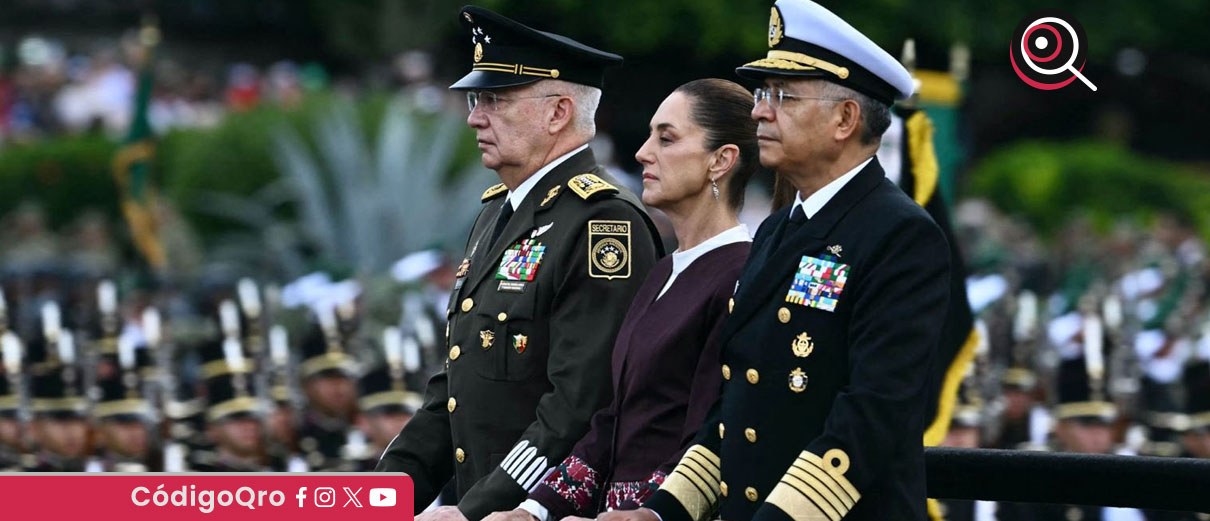 Claudia Sheinbaum encabezó el Desfile Cívico-Militar por el 215 aniversario de la Independencia de México / Foto: Cortesía