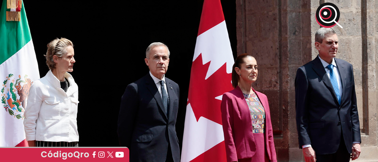Sheinbaum, se reúne, Carney, comercio, inversiones,