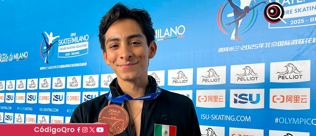 Donovan Carrillo ganó su boleto para competir en los Juegos Olímpicos de Invierno 2026. Foto: Especial