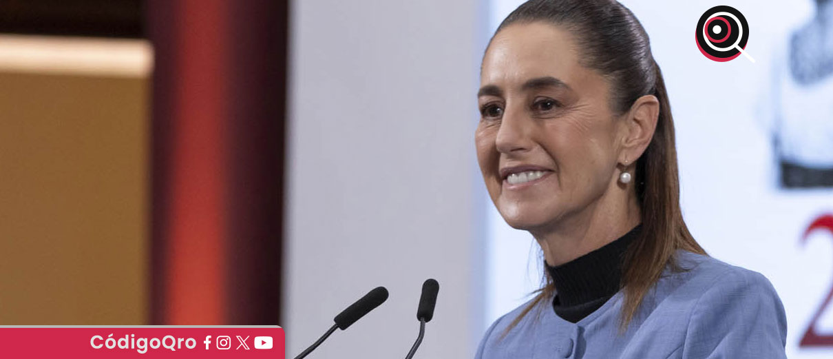 Sheinbaum reiteró que la política exterior mexicana se guía por los principios de paz, no intervención y autodeterminación de los pueblos / Foto: Cortesía