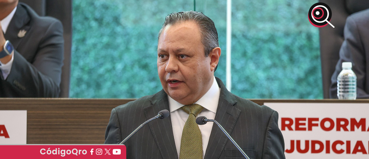 El presidente del Tribunal Superior de Justicia, Braulio Guerra, entregó informe anual del Poder Judicial. Foto: Especial