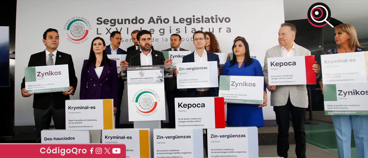 El senador del PAN por Querétaro, Agustín Dorantes, presentó la iniciativa de Ley Reembolso. Foto: Especial
