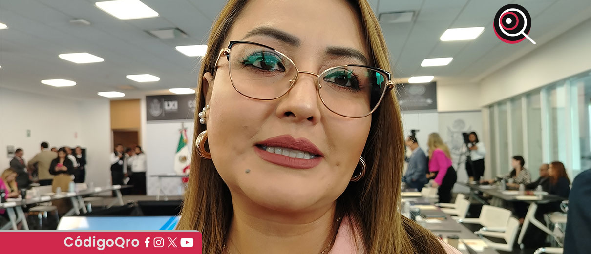 La diputada local del PT Claudia Díaz Gayou afirmó que el Estado de Querétaro debe replantear su estrategia hídrica con una visión integral / Foto: Olivia Arredondo