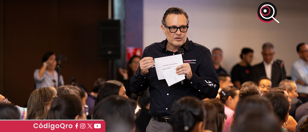 El gobernador de Querétaro, Mauricio Kuri González, destacó el proyecto de la empresa CloudHQ. Foto: Especial