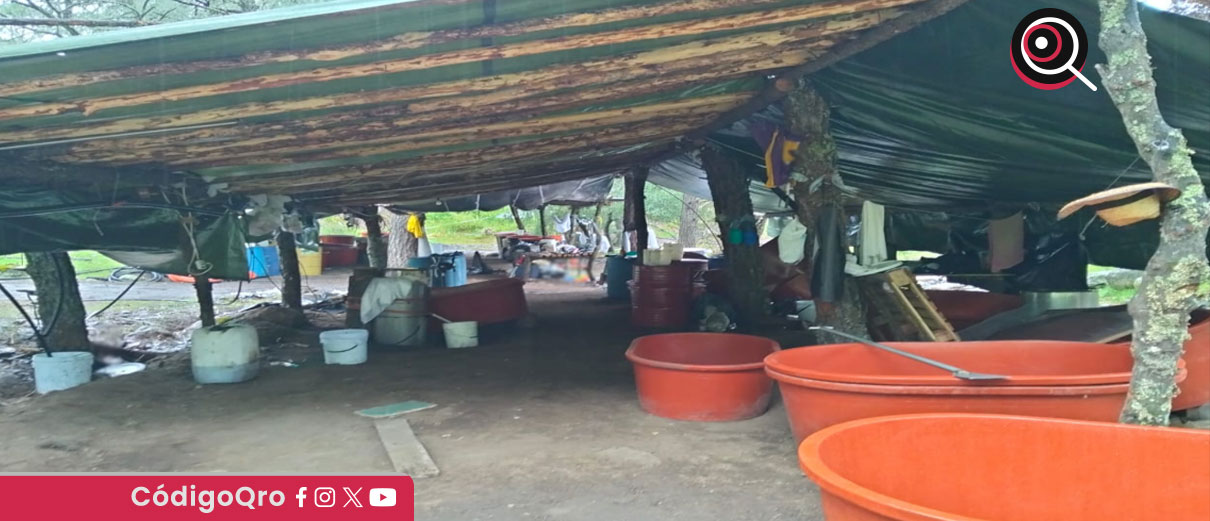 En El Marqués, Querétaro, autoridades federales desmantelaron un laboratorio clandestino para la elaboración de metanfetamina / Foto: Cortesía
