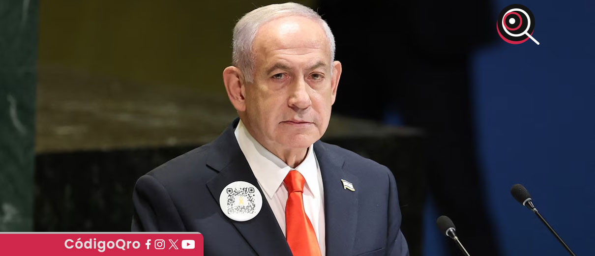 Durante la intervención de Netanyahu, decenas de delegados abandonaron el recinto en protesta por la guerra en Gaza, dejando la sala casi vacía / Foto: Cortesía