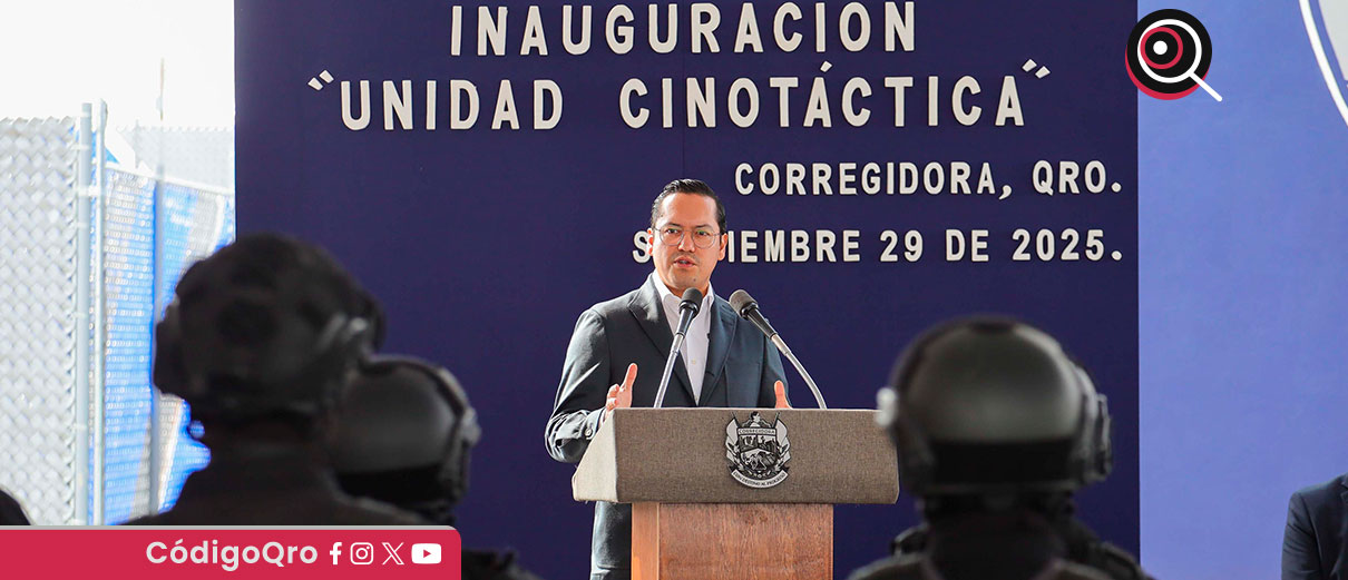 Chepe Guerrero destacó que el inmueble cuenta con áreas de adiestramiento, descanso, oficinas administrativas y una unidad médica veterinaria / Foto: Cortesía
