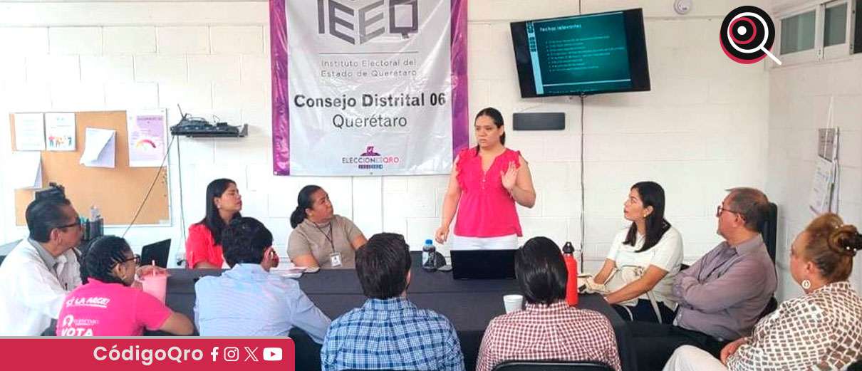 La Comisión Transitoria del IEEQ presentó el informe final del proceso electoral 2023-2024, con propuestas de mejora, capacitación y participación de grupos de atención prioritaria / Foto: Cortesía