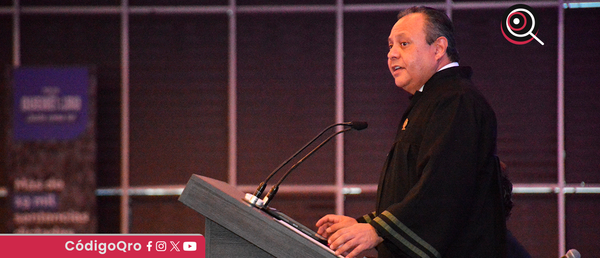El presidente del Tribunal Superior de Justicia, Braulio Guerra, anunció la inteligencia artificial judicial. Foto: Especial