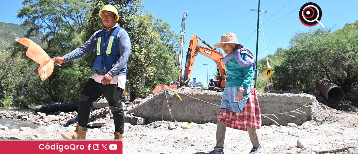 La CEI logró restablecer el paso peatonal en la comunidad de Nogales. Foto: Especial