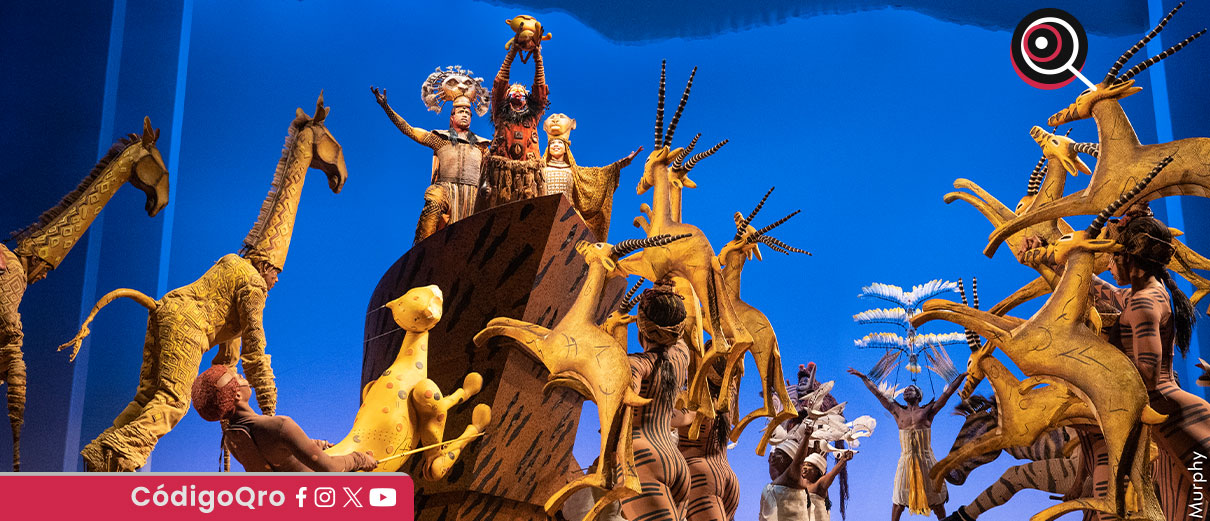El musical “El Rey León” sigue conquistando al público, con más de 50 artistas en escena y 200 esculturas / Foto: Especial