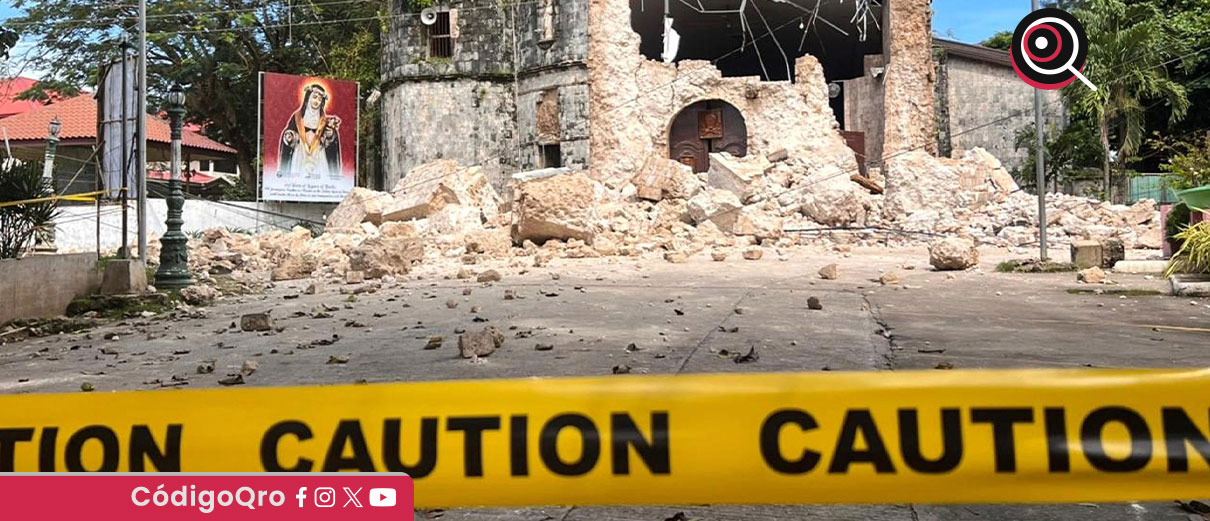 Un sismo de magnitud 6.9 sacudió Filipinas y dejó al menos 69 muertos / Foto: Agencia EFE