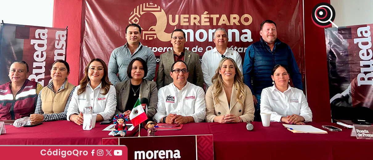 Diputadas y diputados locales de Morena advirtieron sobre una crisis por la falta de elección de la nueva Mesa Directiva. Foto: Olivia Arredondo