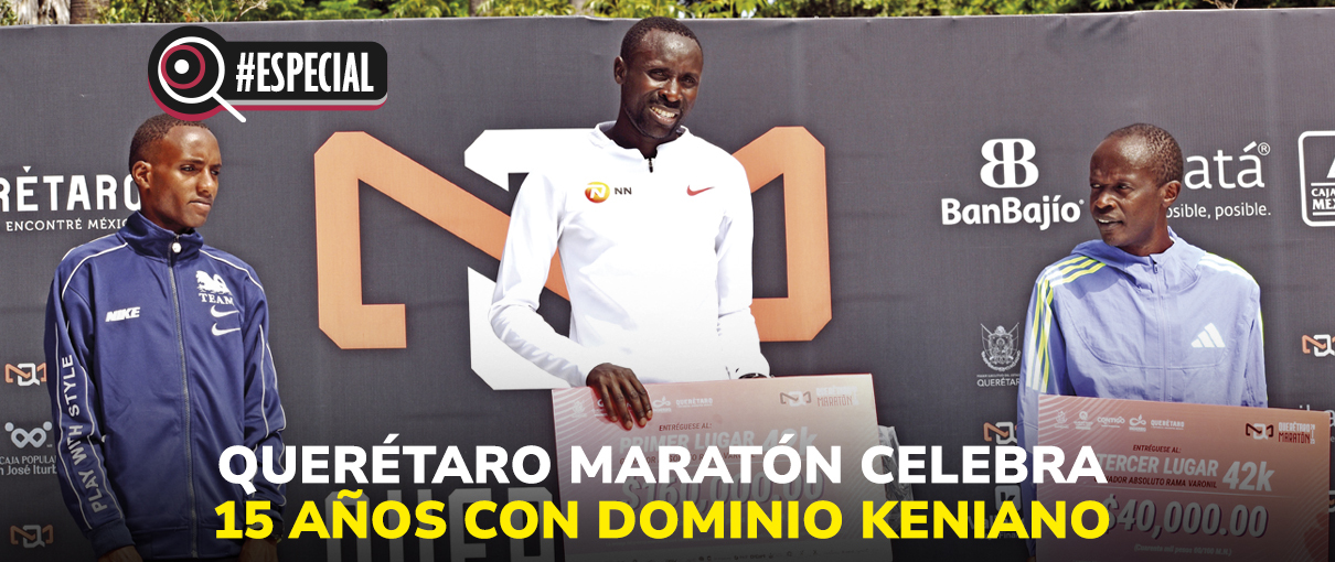 Querétaro maratón celebra 15 años con dominio keniano