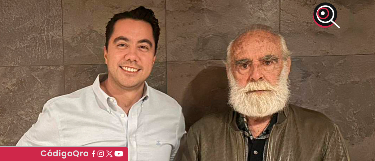 El presidente municipal de Querétaro, Felifer Macías, se reunió con el panista Diego Fernández de Cevallos. Foto: Especial