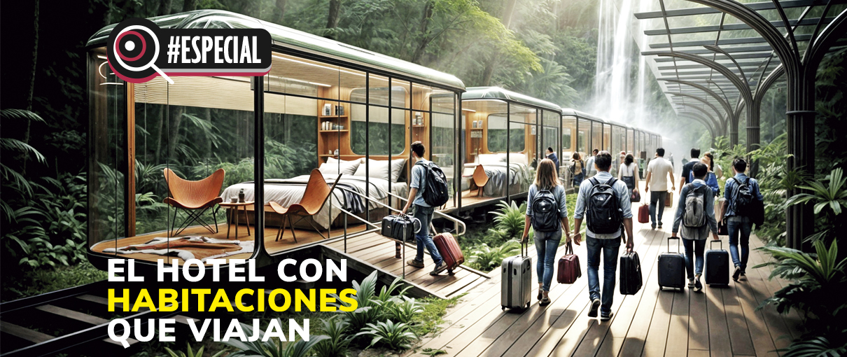 El hotel con habitaciones que viajan