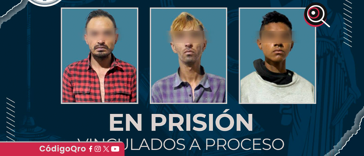 robo, vehículo, vinculan a proceso, tres personas,