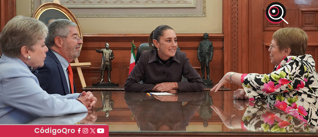 Claudia Sheinbaum Palacio Nacional Michelle Bachelet