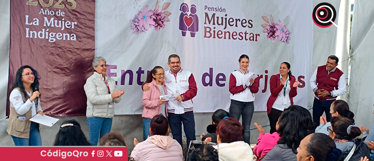 pensión, mujeres, bienestar, entrega, tarjetas,