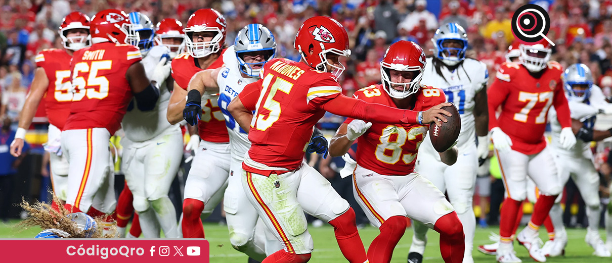 Mahomes Chiefs vencen a Detroit
