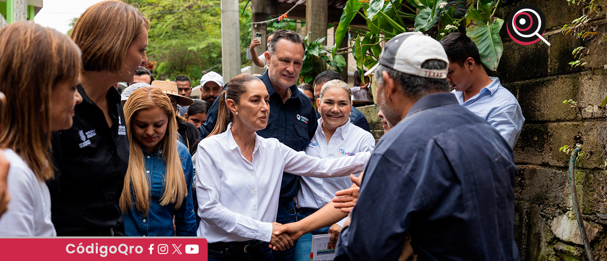 Sheinbaum Kuri visitan Pinal de Amoles