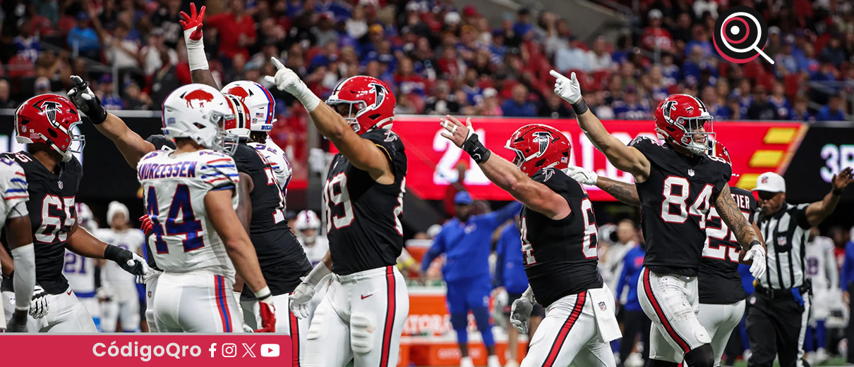 Falcons sorprenden a los Bills